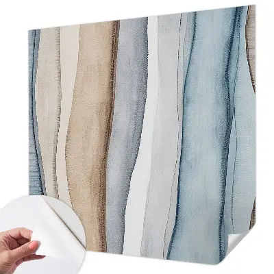 Papel de parede infantil com padrão de listras abstratas