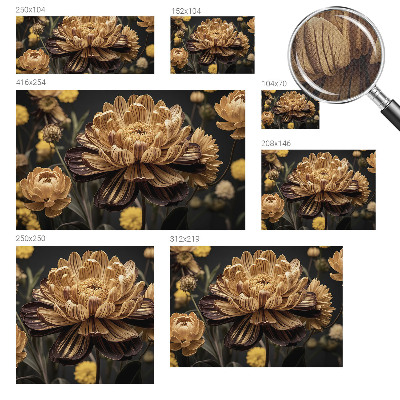 Papel de parede autocolante para sala Elegância floral