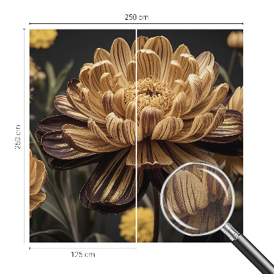 Papel de parede autocolante para sala Elegância floral