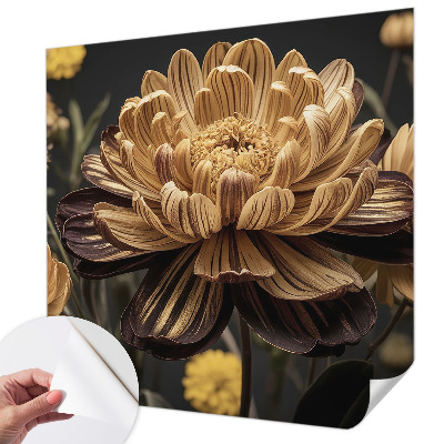 Papel de parede autocolante para sala Elegância floral