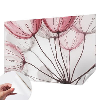 Papel de parede para criança silhuetas florais