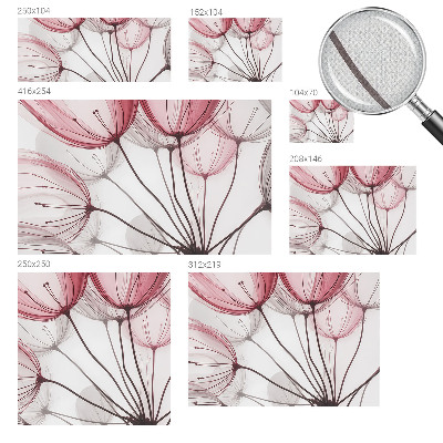 Papel de parede para criança silhuetas florais