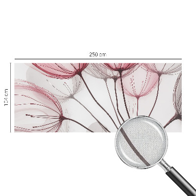 Papel de parede para criança silhuetas florais