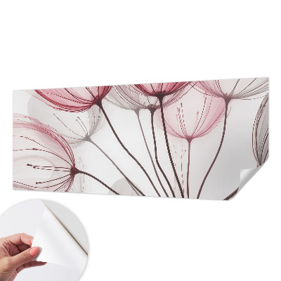 Papel de parede para criança silhuetas florais