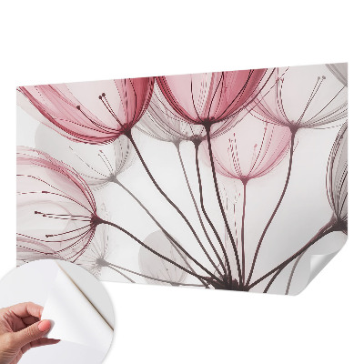 Papel de parede para criança silhuetas florais