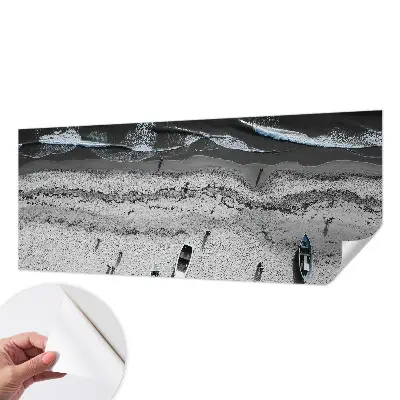 Papel de parede autocolante para quarto com estampa 'Tranquilidade da praia' para decoração de ambientes