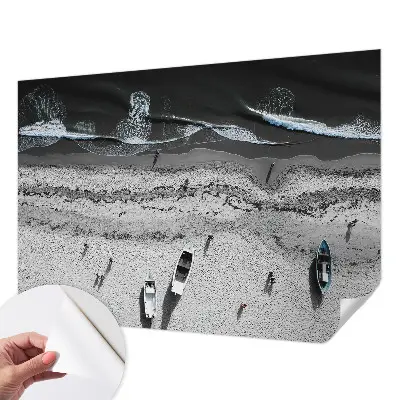 Papel de parede autocolante para quarto com estampa 'Tranquilidade da praia' para decoração de ambientes