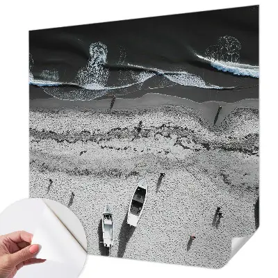 Papel de parede autocolante para quarto com estampa 'Tranquilidade da praia' para decoração de ambientes