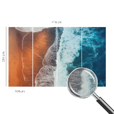 Autocolante de parede fotográfico com motivo de simbiose marinha