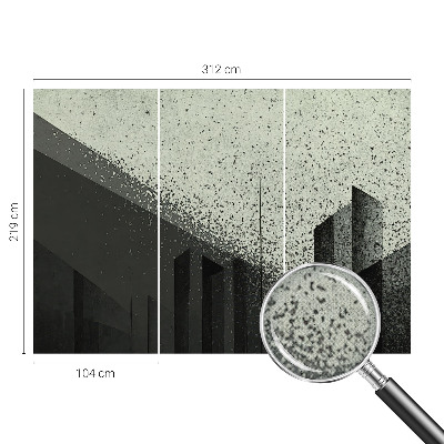 Papel de parede 3D Geometria da cidade