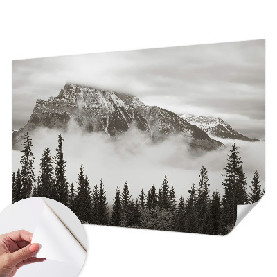 Papel de parede para criança com estampa de paisagem montanhosa
