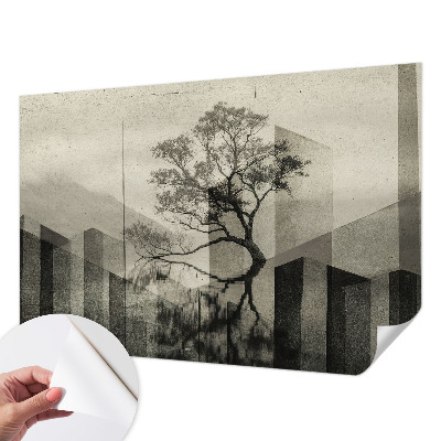 Papel de parede autocolante com design 