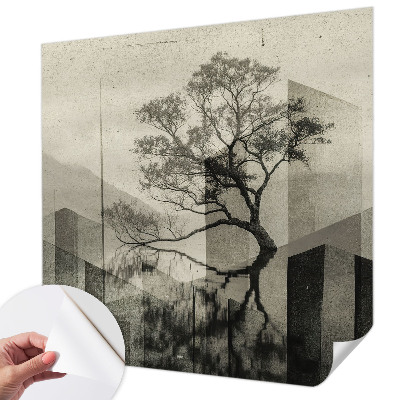 Papel de parede autocolante com design 