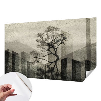 Papel de parede autocolante com design 