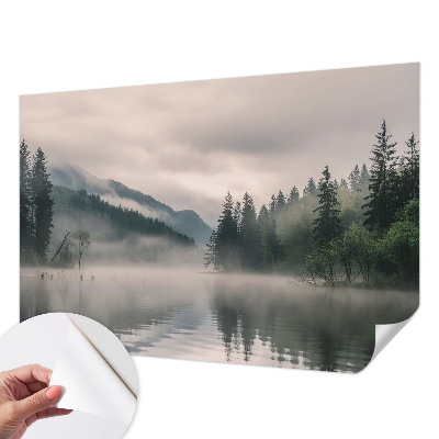 Autocolante de parede fotográfico com imagem de lago atmosférico
