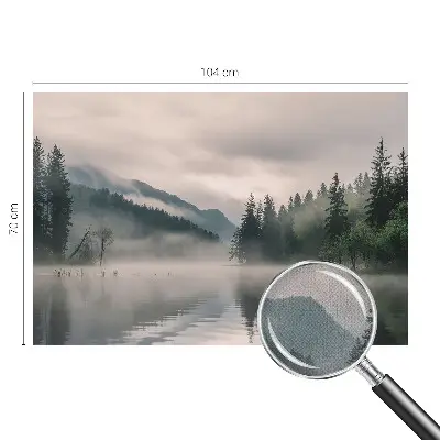 Autocolante de parede fotográfico com imagem de lago atmosférico
