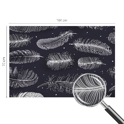 Papel de parede 3D penas sutis
