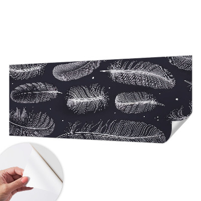 Papel de parede 3D penas sutis