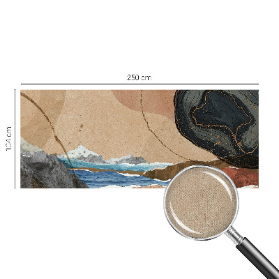 Papel de parede autocolante para sala Paisagem abstrata