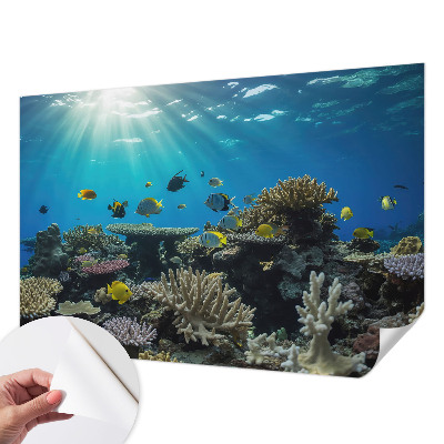 Papel de parede infantil com tema de mundo subaquático