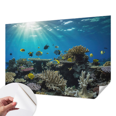 Papel de parede infantil com tema de mundo subaquático