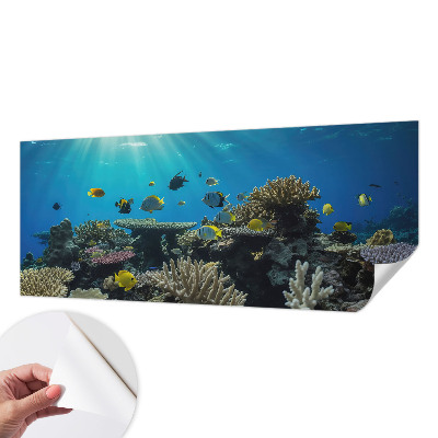 Papel de parede infantil com tema de mundo subaquático