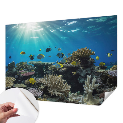 Papel de parede infantil com tema de mundo subaquático