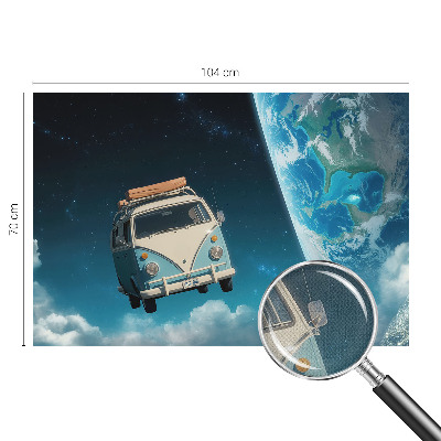 Papel de parede 3D com tema de viagem espacial