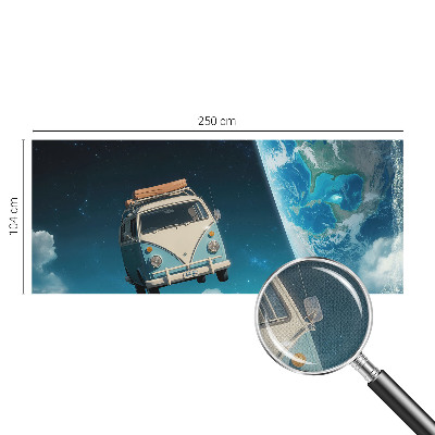 Papel de parede 3D com tema de viagem espacial
