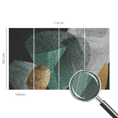 Papel de parede autocolante para sala Geometria abstrata