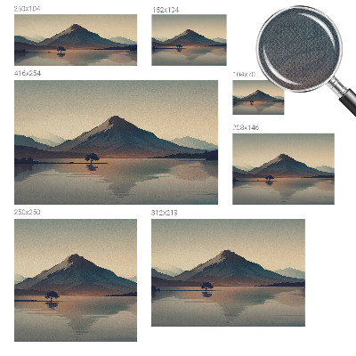 Autocolante de parede fotográfico Paisagem montanhosa