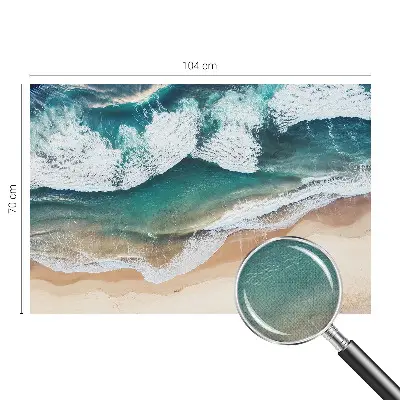 Papel de parede autocolante com padrão de ondas do mar