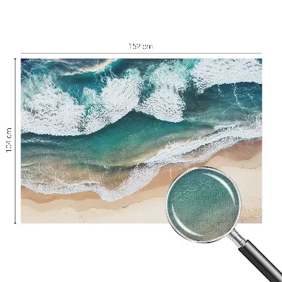 Papel de parede autocolante com padrão de ondas do mar