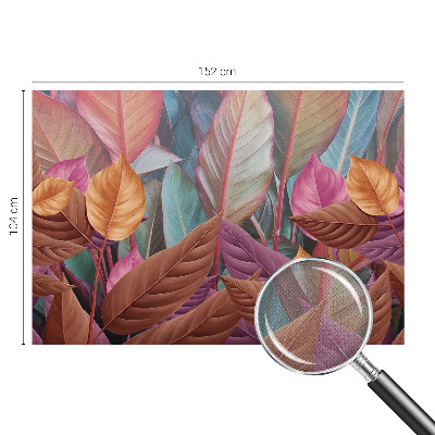 Papel de parede autocolante para quarto Folhas coloridas