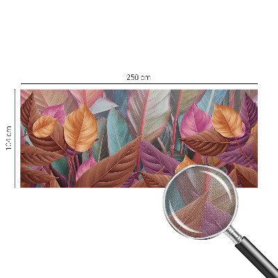 Papel de parede autocolante para quarto Folhas coloridas