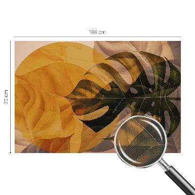 Autocolante de parede fotográfico Folhas abstratas