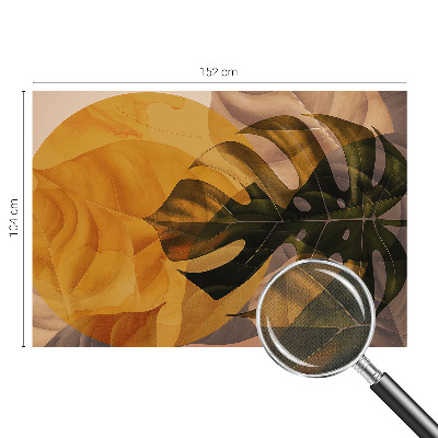 Autocolante de parede fotográfico Folhas abstratas