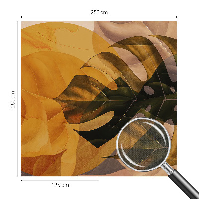 Autocolante de parede fotográfico Folhas abstratas