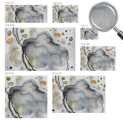 Papel de parede autocolante com padrão em aquarela abstrata