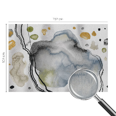 Papel de parede autocolante com padrão em aquarela abstrata