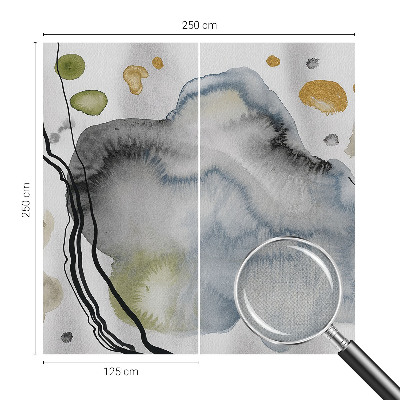 Papel de parede autocolante com padrão em aquarela abstrata