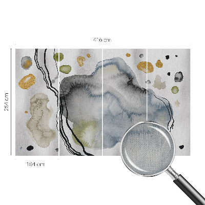 Papel de parede autocolante com padrão em aquarela abstrata