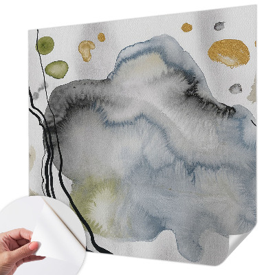 Papel de parede autocolante com padrão em aquarela abstrata