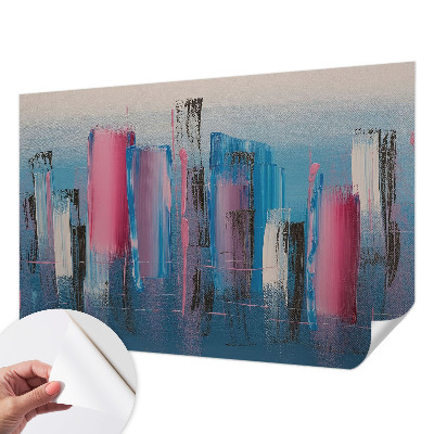 Papel de parede infantil com padrão de listras abstratas