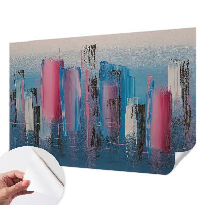 Papel de parede infantil com padrão de listras abstratas