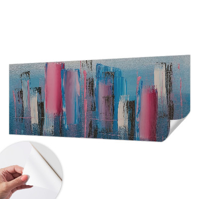 Papel de parede infantil com padrão de listras abstratas