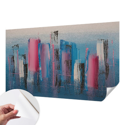 Papel de parede infantil com padrão de listras abstratas