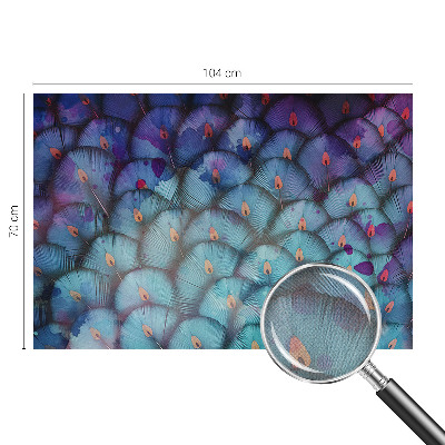 Papel de parede para criança Penas coloridas