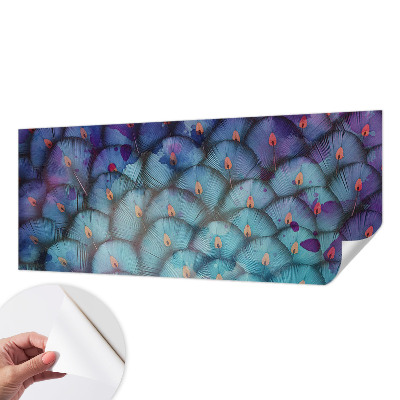 Papel de parede para criança Penas coloridas