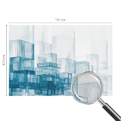 Papel de parede 3D Cubos transparentes